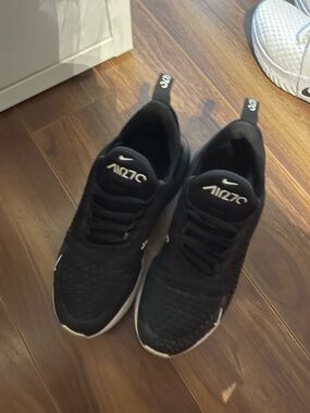 Nike Black and White Air 270 Running Shoes